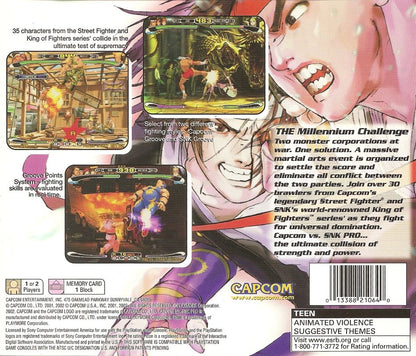 
Capcom vs. SNK Pro | PlayStation | back cover | Data by MobyGames.com