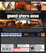 
Grand Theft Auto: San Andreas | PlayStation 3 | back cover | Data by MobyGames.com