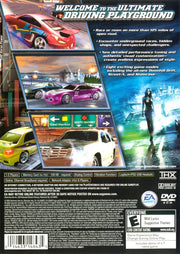Need for Speed: Underground 2 | PlayStation 2 | back cover | region=North America | source-country=Canada,United States | zypher-v2 | moby-e371340723f2 | Data by MobyGames.com