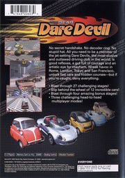 
Top Gear: Dare Devil | PlayStation 2 | back cover | Region: North America | source-country=Canada,United States | Data by MobyGames.com