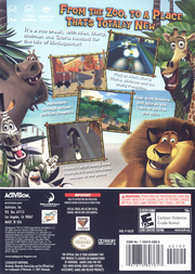 
Madagascar | GameCube | back cover | Data by MobyGames.com