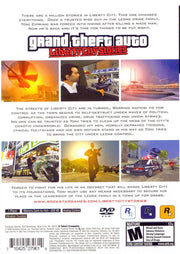 Grand Theft Auto: Liberty City Stories | PlayStation 2 | back cover | region=North America | source-country=United States | zypher-v2 | moby-3ca45b390046 | Data by MobyGames.com