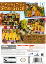 Shrek's Carnival Craze Party Games | Wii | back cover | region=North America | source-country=United States | zypher-v2 | moby-95a2612027ad | Data by MobyGames.com