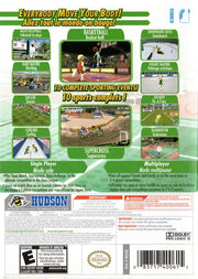 
Deca Sports | Wii | back cover | Data by MobyGames.com