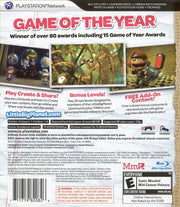 
LittleBigPlanet: Game of the Year Edition | PlayStation 3 | back cover | Data by MobyGames.com
