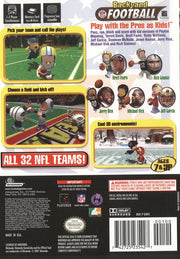 Backyard Football | GameCube | back cover | region=North America | source-country=United States | zypher-v2 | moby-4f2b8f29c21e | Data by MobyGames.com