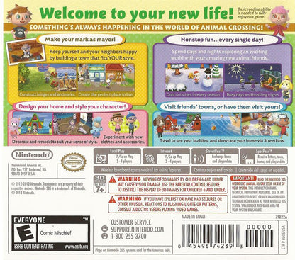 
Animal Crossing: New Leaf | Nintendo 3DS | back cover | Data by MobyGames.com