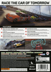 NASCAR 08 | Xbox 360 | back cover | region=North America | source-country=Canada,United States | zypher-v2 | moby-5e2462a53c02 | Data by MobyGames.com