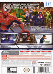 Spider-Man: Friend or Foe | Wii | back cover | region=North America | source-country=Canada,Mexico,United States | zypher-v2 | moby-649cfafa7b22 | Data by MobyGames.com
