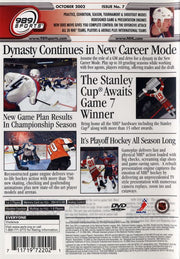 NHL FaceOff 2003 | PlayStation 2 | back cover | region=North America | source-country=United States | zypher-v2 | moby-b15f7c210955 | Data by MobyGames.com