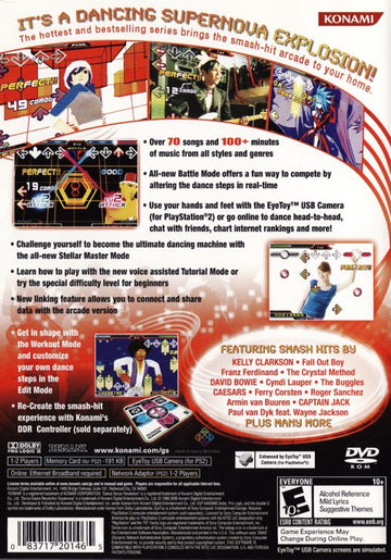 Dance Dance Revolution: SuperNOVA | PlayStation 2 | back cover | region=North America | source-country=United States | zypher-v2 | moby-9630ddf72e7d | Data by MobyGames.com