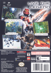 
Bionicle | GameCube | back cover | Data by MobyGames.com