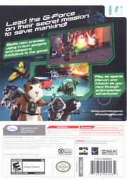 
Disney G-Force | Wii | back cover | Data by MobyGames.com
