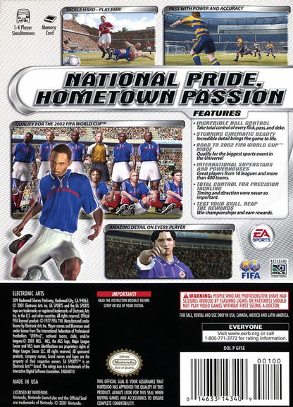 
FIFA Soccer 2002: Major League Soccer | GameCube | back cover | Data by MobyGames.com