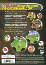 
2002 FIFA World Cup | PlayStation 2 | back cover | Region: North America | source-country=Canada,United States | Data by MobyGames.com