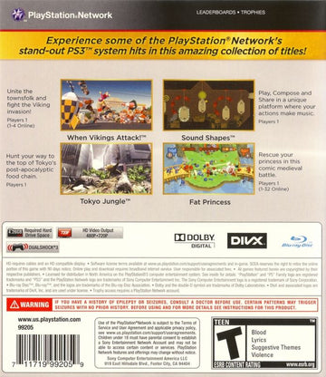 
Best of PlayStation Network Vol. 1 | PlayStation 3 | back cover | Data by MobyGames.com