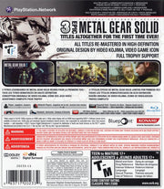 
Metal Gear Solid: HD Collection | PlayStation 3 | back cover | Region: North America | source-country=Canada,Mexico,United States | Data by MobyGames.com