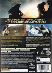 
Medal of Honor | Xbox 360 | back cover | Data by MobyGames.com