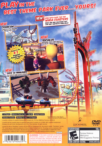 Thrillville: Off the Rails | PlayStation 2 | back cover | region=North America | source-country=United States | zypher-v2 | moby-1a204b19ba48 | Data by MobyGames.com
