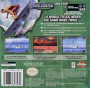 
Kelly Slater's Pro Surfer | Game Boy Advance | back cover | Data by MobyGames.com