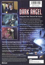 James Cameron's Dark Angel | Xbox | back cover | region=North America | source-country=United States | zypher-v2 | moby-85c1a89f024e | Data by MobyGames.com