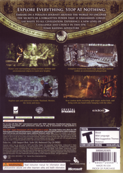 
Tomb Raider: Underworld | Xbox 360 | back cover | Data by MobyGames.com
