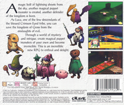 
Eternal Eyes | PlayStation | back cover | Region: North America | source-country=United States | Data by MobyGames.com
