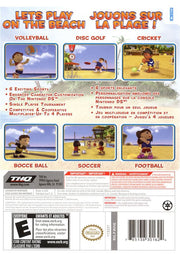 
Big Beach Sports | Wii | back cover | Data by MobyGames.com