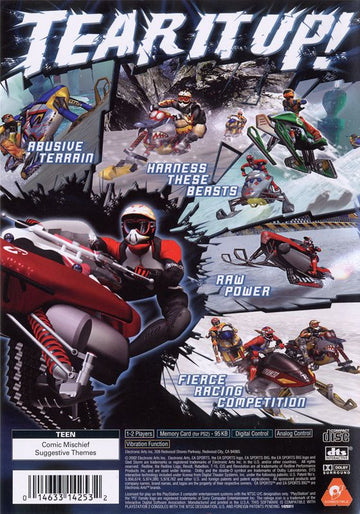 
Sled Storm | PlayStation 2 | back cover | Region: North America | source-country=Canada,United States | Data by MobyGames.com