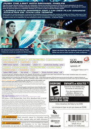 Michael Phelps: Push the Limit | Xbox 360 | back cover | region=North America | source-country=Canada,United States | zypher-v2 | moby-2859b58f9710 | Data by MobyGames.com