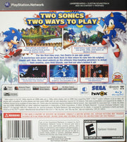 Sonic Generations | PlayStation 3 | back cover | region=North America | source-country=Canada,United States | zypher-v2 | moby-60c14bbf3e90 | Data by MobyGames.com