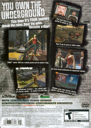 
Tony Hawk's Underground | PlayStation 2 | back cover | Data by MobyGames.com