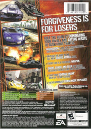 
Burnout: Revenge | Xbox | back cover | Region: North America | source-country=Canada,United States | Data by MobyGames.com