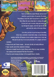 
Disney's The Jungle Book | Genesis | back cover | Data by MobyGames.com