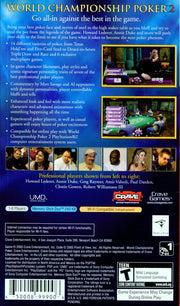 World Championship Poker 2 featuring Howard Lederer | PSP | back cover | region=North America | source-country=Mexico,United States | zypher-v2 | moby-23f29c899f20 | Data by MobyGames.com