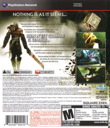 
NieR | PlayStation 3 | back cover | Data by MobyGames.com