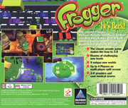 
Frogger | PlayStation | back cover | Data by MobyGames.com