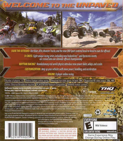 MX vs. ATV: Untamed | PlayStation 3 | back cover | region=North America | source-country=United States | zypher-v2 | moby-0cac6c717689 | Data by MobyGames.com
