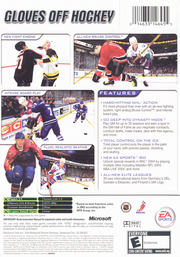 
NHL 2004 | Xbox | back cover | Data by MobyGames.com