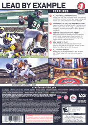 NCAA Football 08 | PlayStation 2 | back cover | region=North America | source-country=United States | zypher-v2 | moby-b41ef8c97dc9 | Data by MobyGames.com