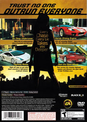 Need for Speed: Undercover | PlayStation 2 | back cover | region=North America | source-country=United States | zypher-v2 | moby-99c59adb2710 | Data by MobyGames.com