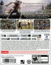 Assassin's Creed III: Liberation | PS Vita | back cover | region=North America | source-country=United States | zypher-v2 | moby-f9a87bc85ce3 | Data by MobyGames.com