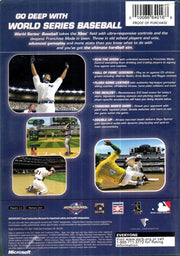
World Series Baseball | Xbox | back cover | Region: North America | source-country=Canada,United States | Data by MobyGames.com