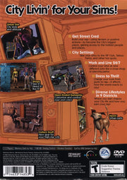 
The Urbz: Sims in the City | PlayStation 2 | back cover | Data by MobyGames.com
