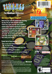 
Pinball Hall of Fame: The Gottlieb Collection | Xbox | back cover | Data by MobyGames.com