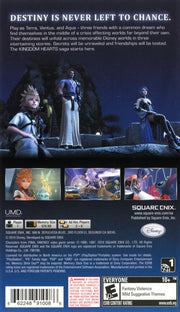 
Kingdom Hearts: Birth by Sleep | PSP | back cover | Data by MobyGames.com