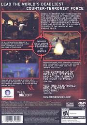 
Tom Clancy's Rainbow Six 3 | PlayStation 2 | back cover | Data by MobyGames.com