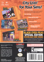 The Urbz: Sims in the City | GameCube | back cover | region=North America | source-country=United States | zypher-v2 | moby-51f9f43db016 | Data by MobyGames.com
