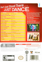 Just Dance | Wii | back cover | region=North America | source-country=United States | zypher-v2 | moby-54c748e2b01f | Data by MobyGames.com