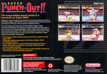 
Super Punch-Out!! | SNES | back cover | Data by MobyGames.com
